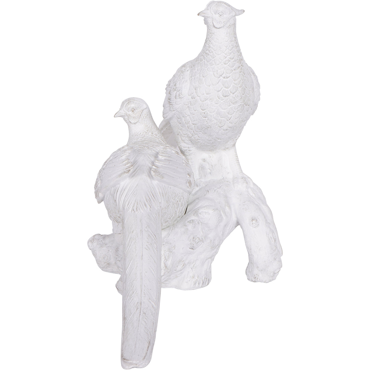 Laura Ashley Distressed Pheasant Pair Sculpture