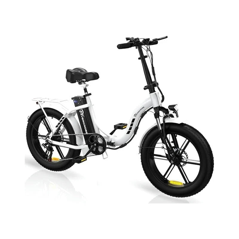 EK6 Foldable Electric Bike (White)
