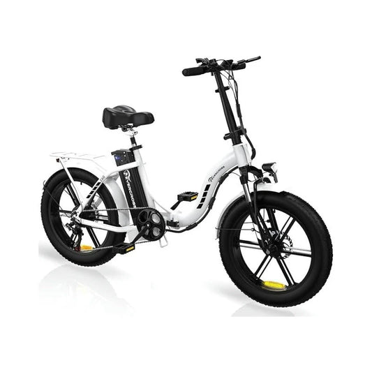 EK6 Foldable Electric Bike (White)