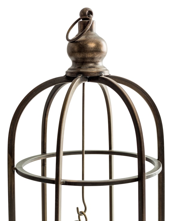 Industrial Metal Large Bird Cage Candle Holder