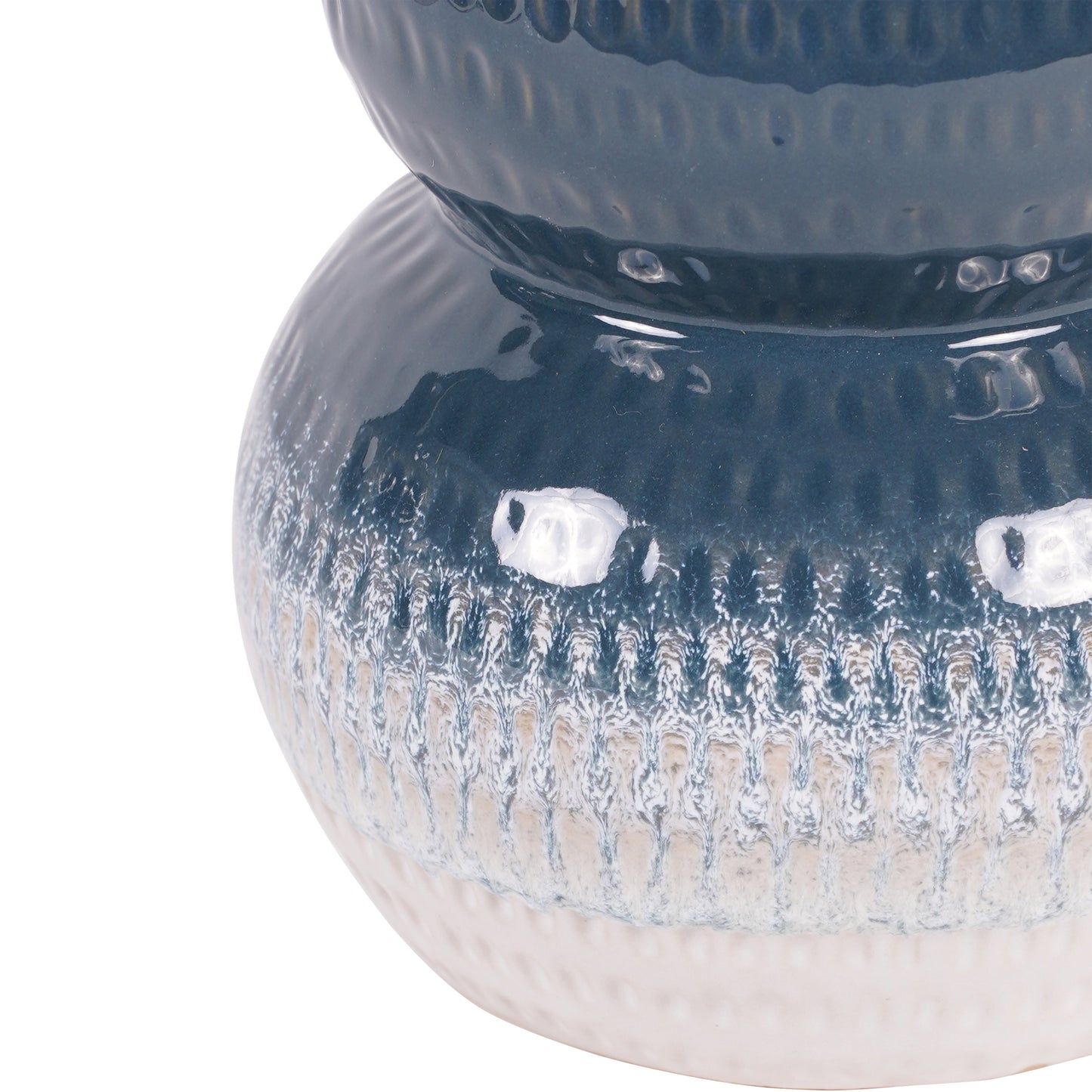 Laura Ashley Blue Laneham Stoneware Vase Small