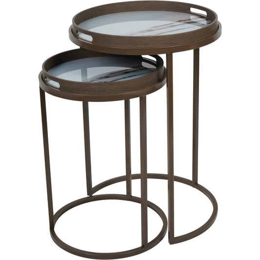 Suffolk Seascape Set of 2 Side Tables