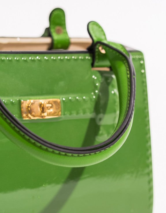 Green Ceramic Handbag Vase